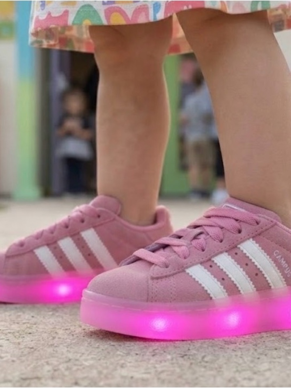Adidas Campus 00S LED LIGHTS COMFORT CLOSURE ELASTIC LACE SHOES KIDS, NIB Sz 4k